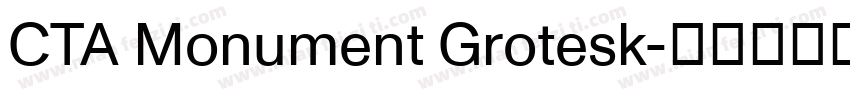 CTA Monument Grotesk字体转换